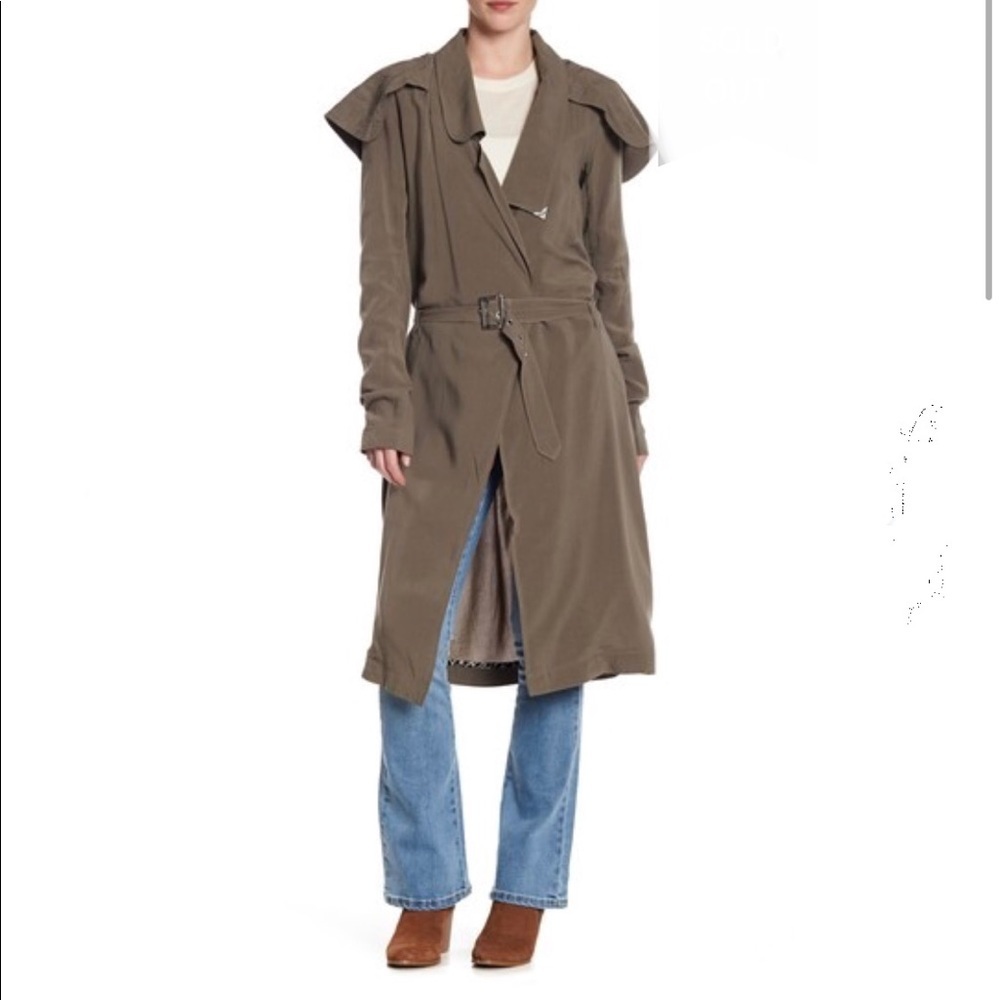 • NEW • One Teaspoon • Dundee Quilted Trench Coat M